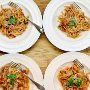 Bacon Basil Pasta